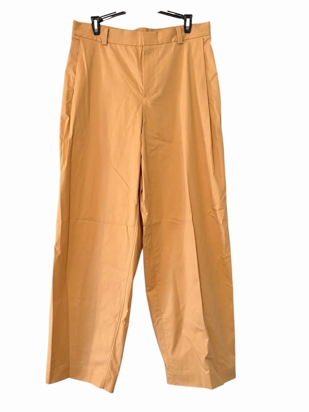 COS Wide Leg Pants •Men 32R• Stretch Cotton Mustard Gold Minimalist Scandi